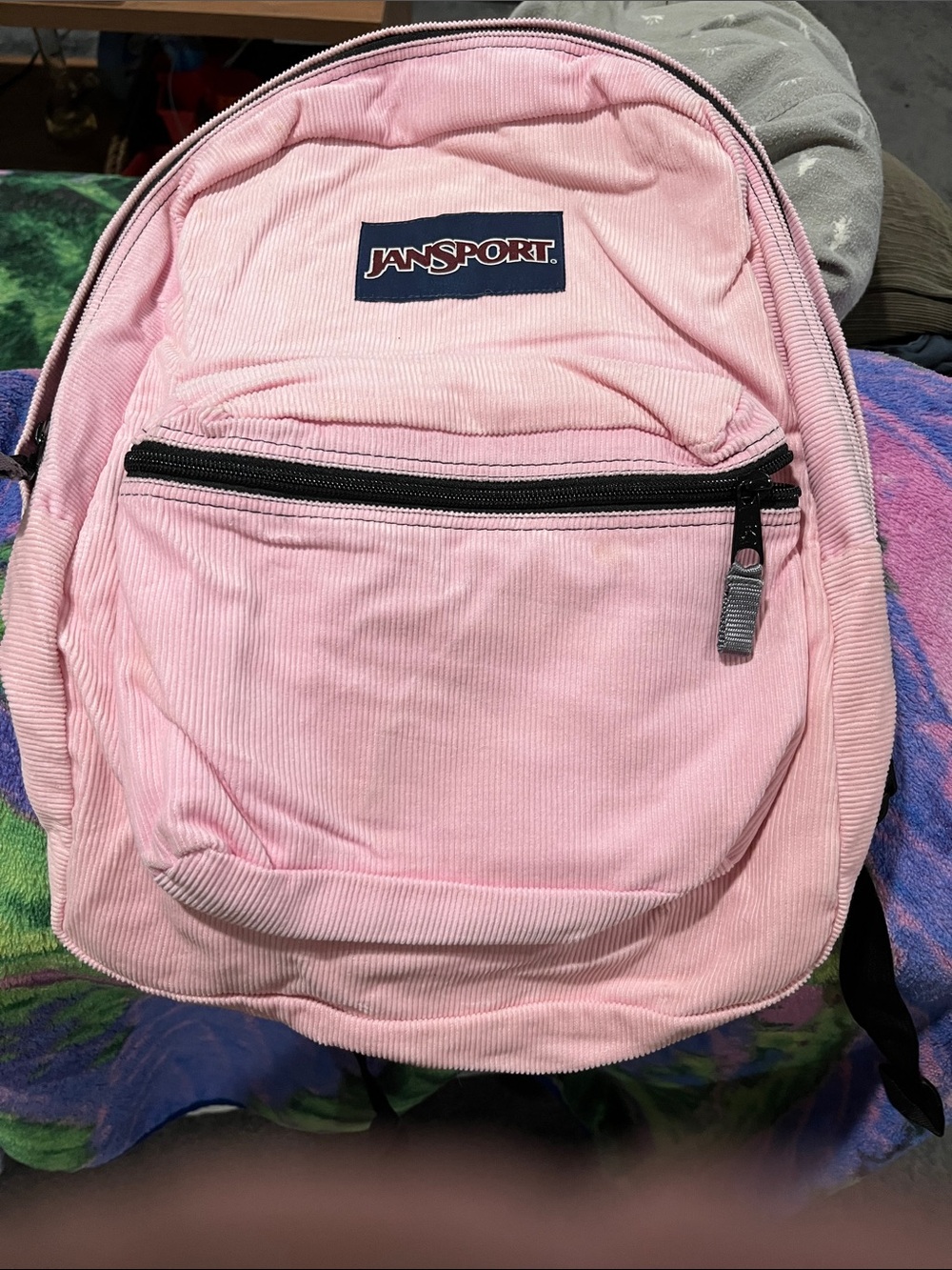 Jansport Light Pink Corduroy adult Backpack